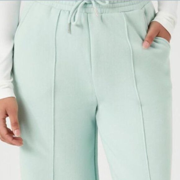 Forever 21 Mint Teal Wide-Leg Drawstring Sweatpants - Picture 3 of 11